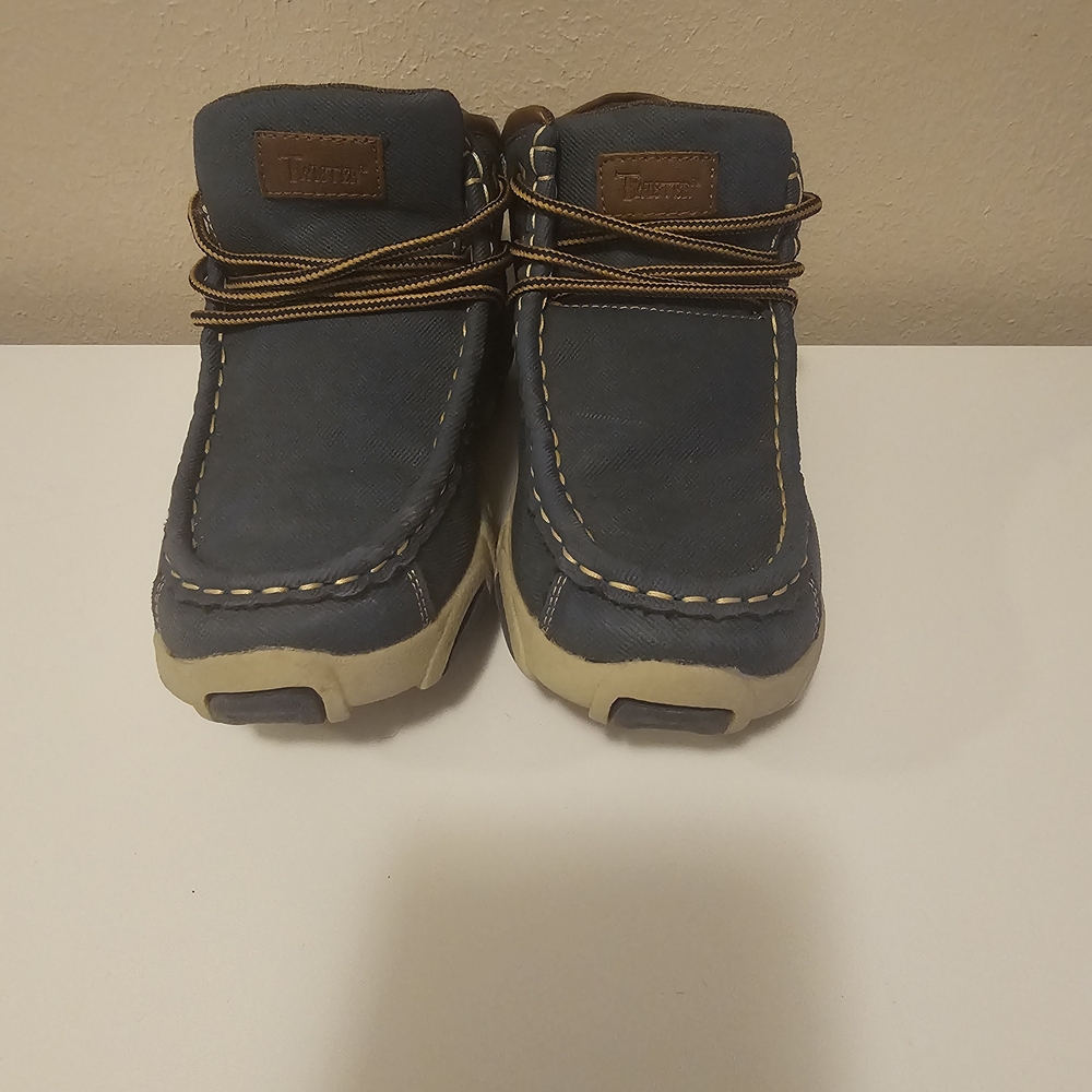 Twisted X Kids Blue Moccasins
